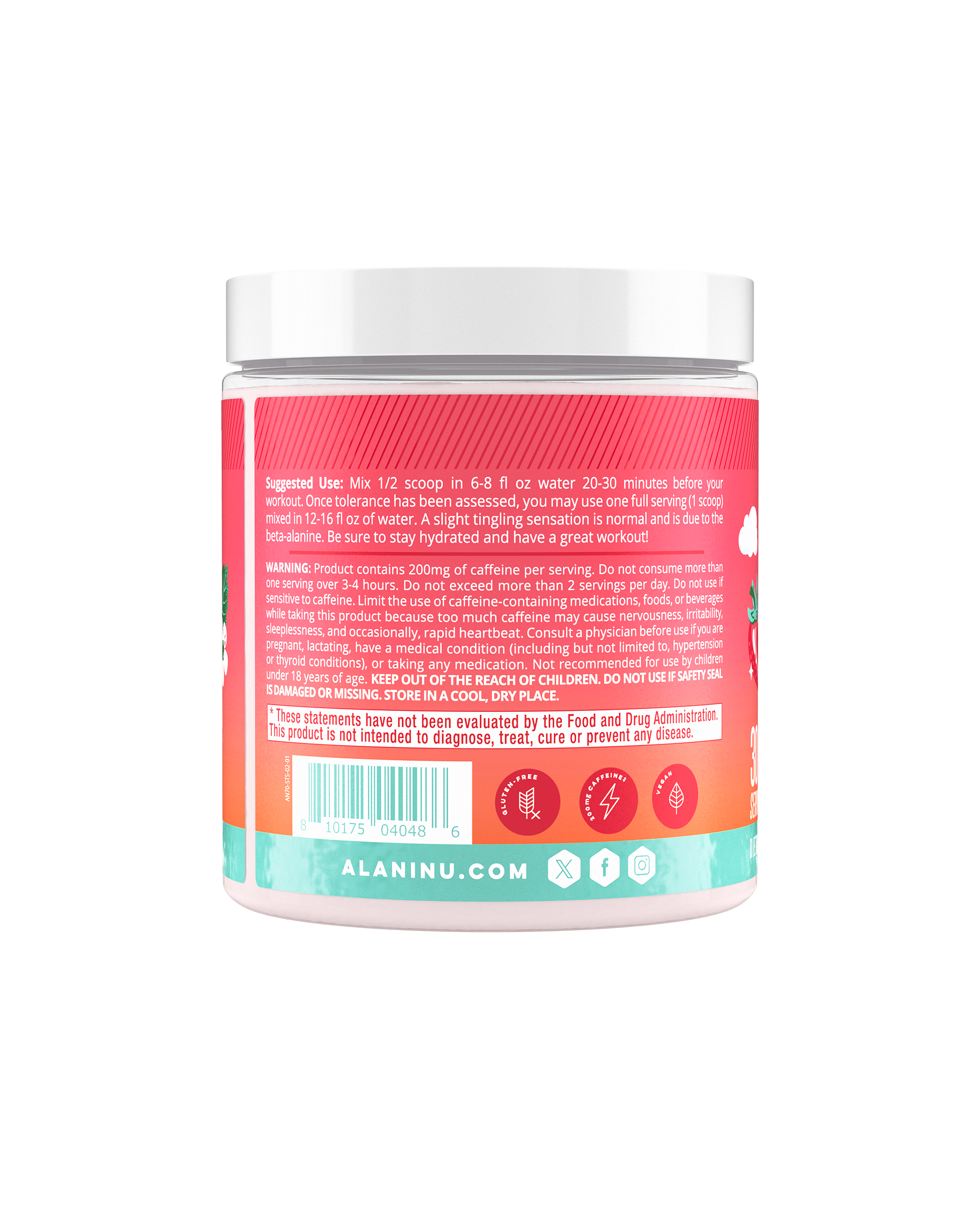 pre-workout - strawberry sunrise