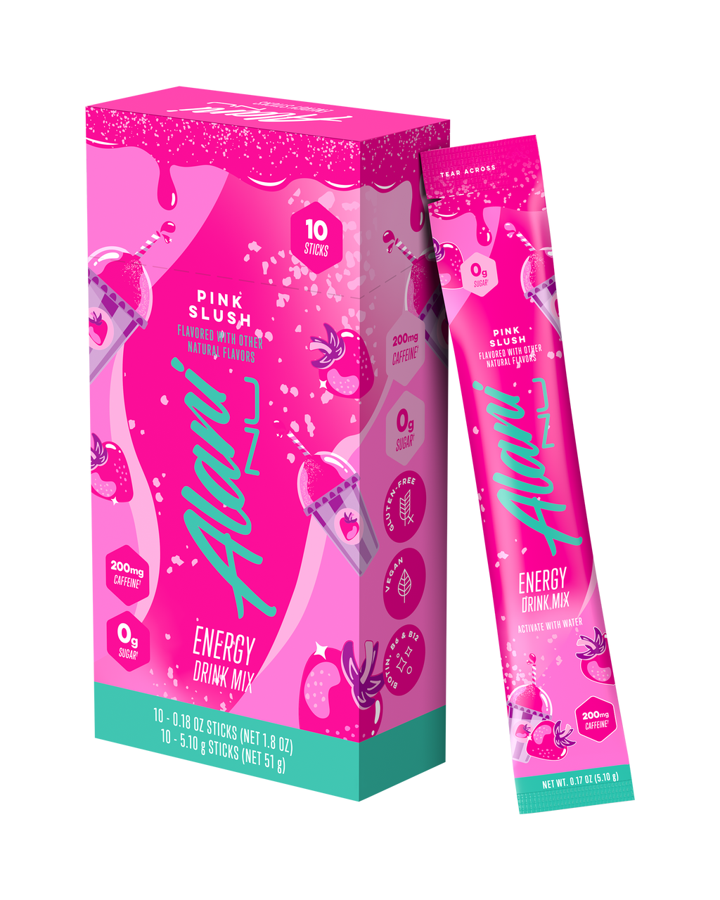 energy sticks - pink slush