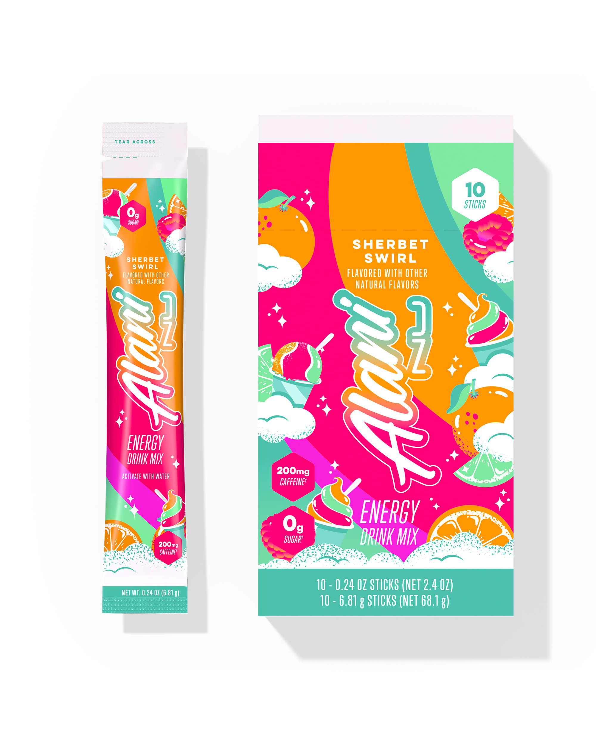 energy sticks - sherbet swirl